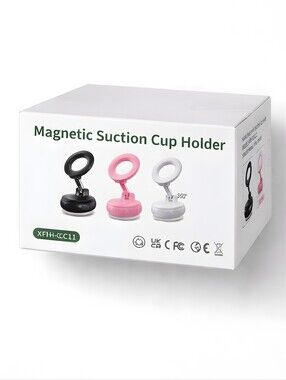 Black Phone Holder Avischai 2-Pack Vacuum Suction Magnetic Stand UNOPENED NWT